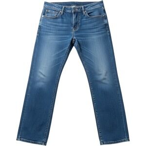 Armani Jeans J21 Regular Jeans Women Size 32 Blue Excellent Straight Leg Denim